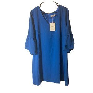 Chic Royal Blue Long Sleeve Dress